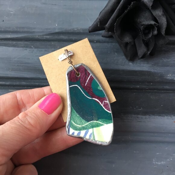 Double-sided Ceramic Pendant - Picture 3 of 7